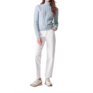 NEW VANESSABRUNO dabatha straight cut sweater in azur